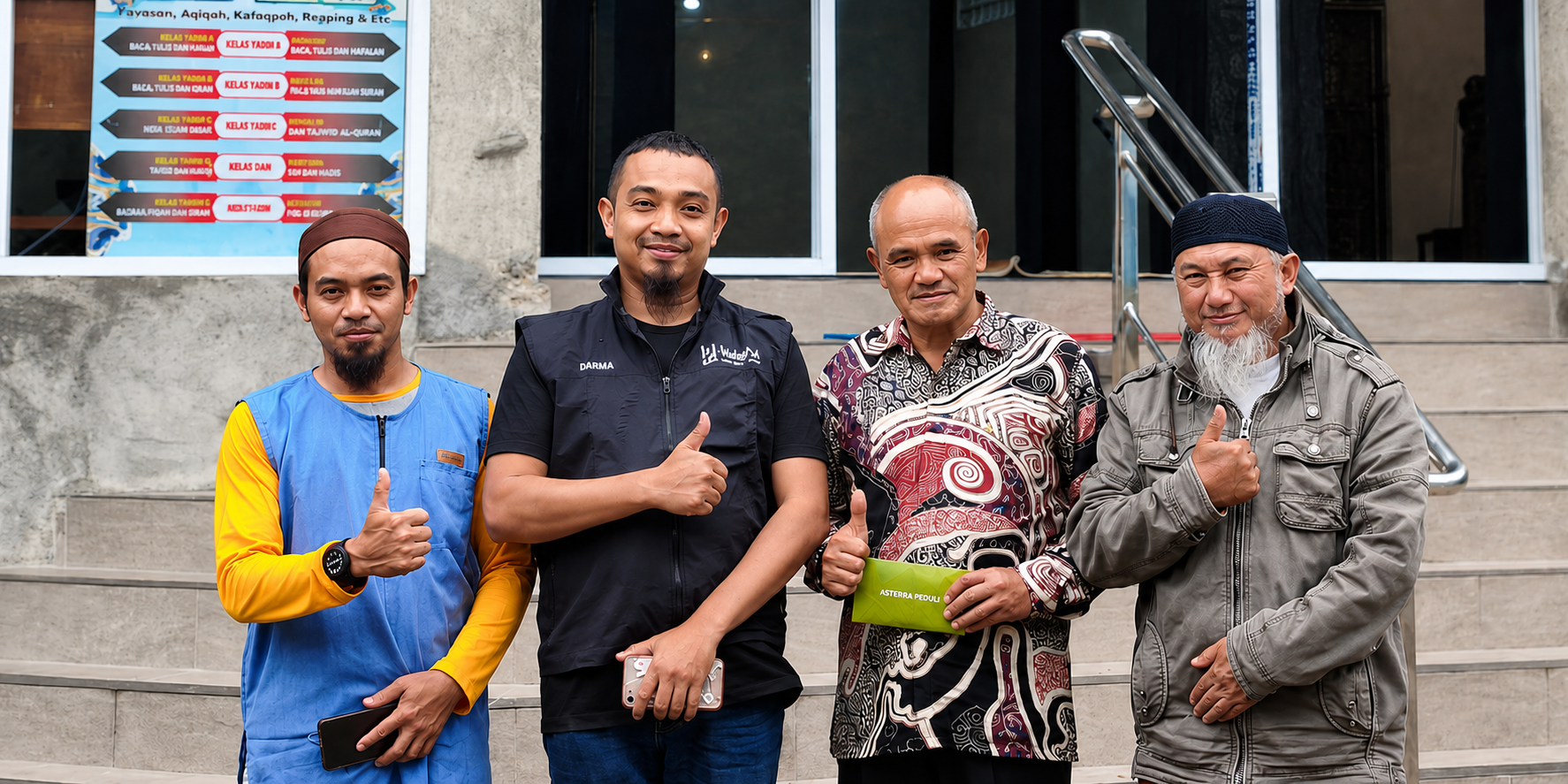 Yayasan Asterra Peduli Salurkan Donasi untuk Masjid Jami’ Nurul Huda di Magelang
