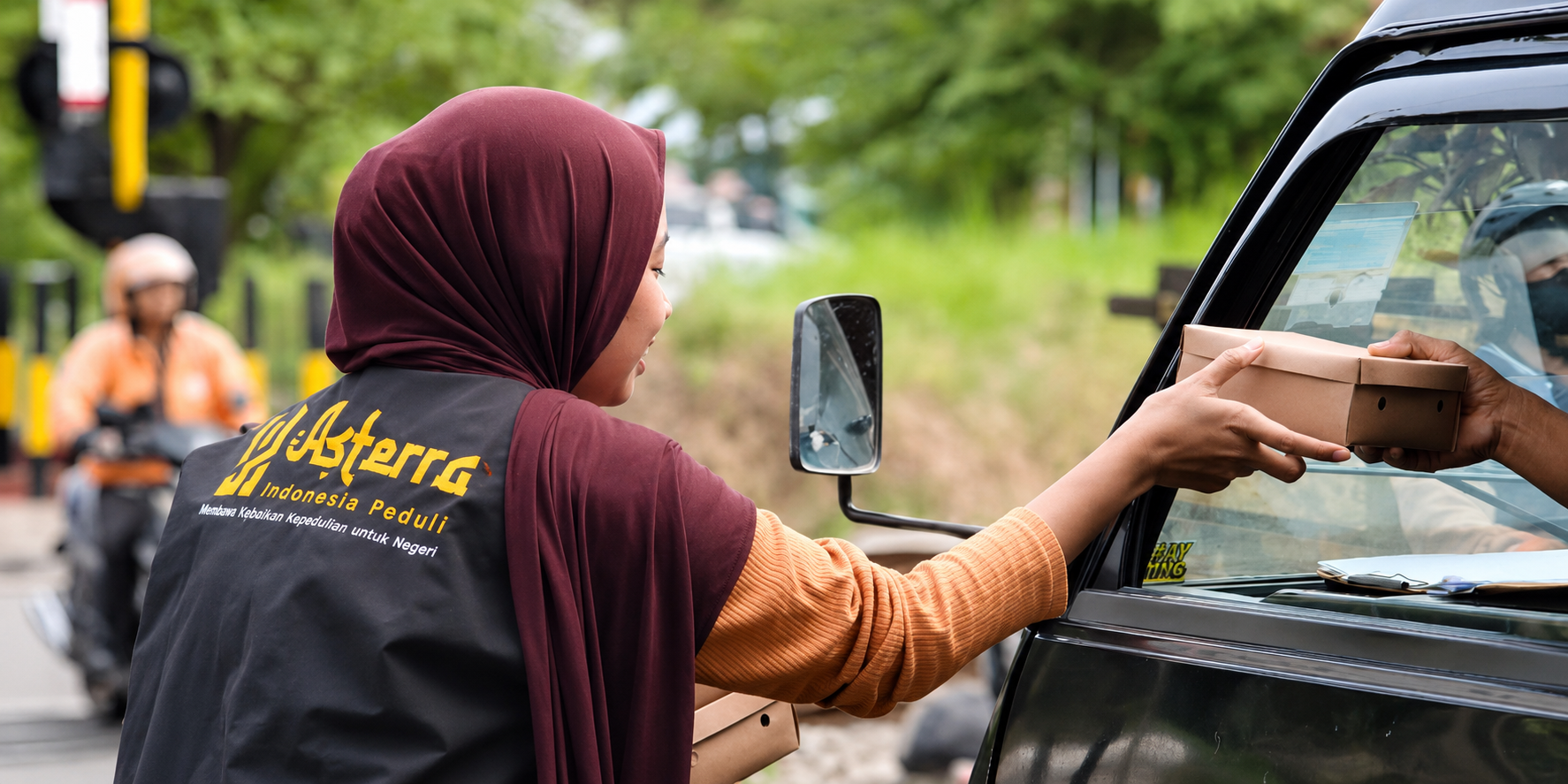 Melalui MBG, Yayasan Asterra Peduli Berbagi 100 Porsi Nasi Ayam di Gamping